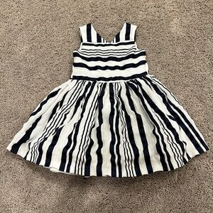 Pippa & Julie Navy and White Formal Dress